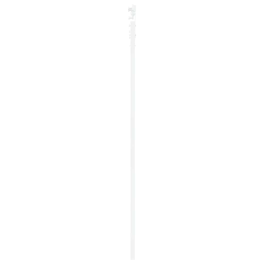 Skydedør 83 x 211 cm Massivt fyrretræ og glas Hvid