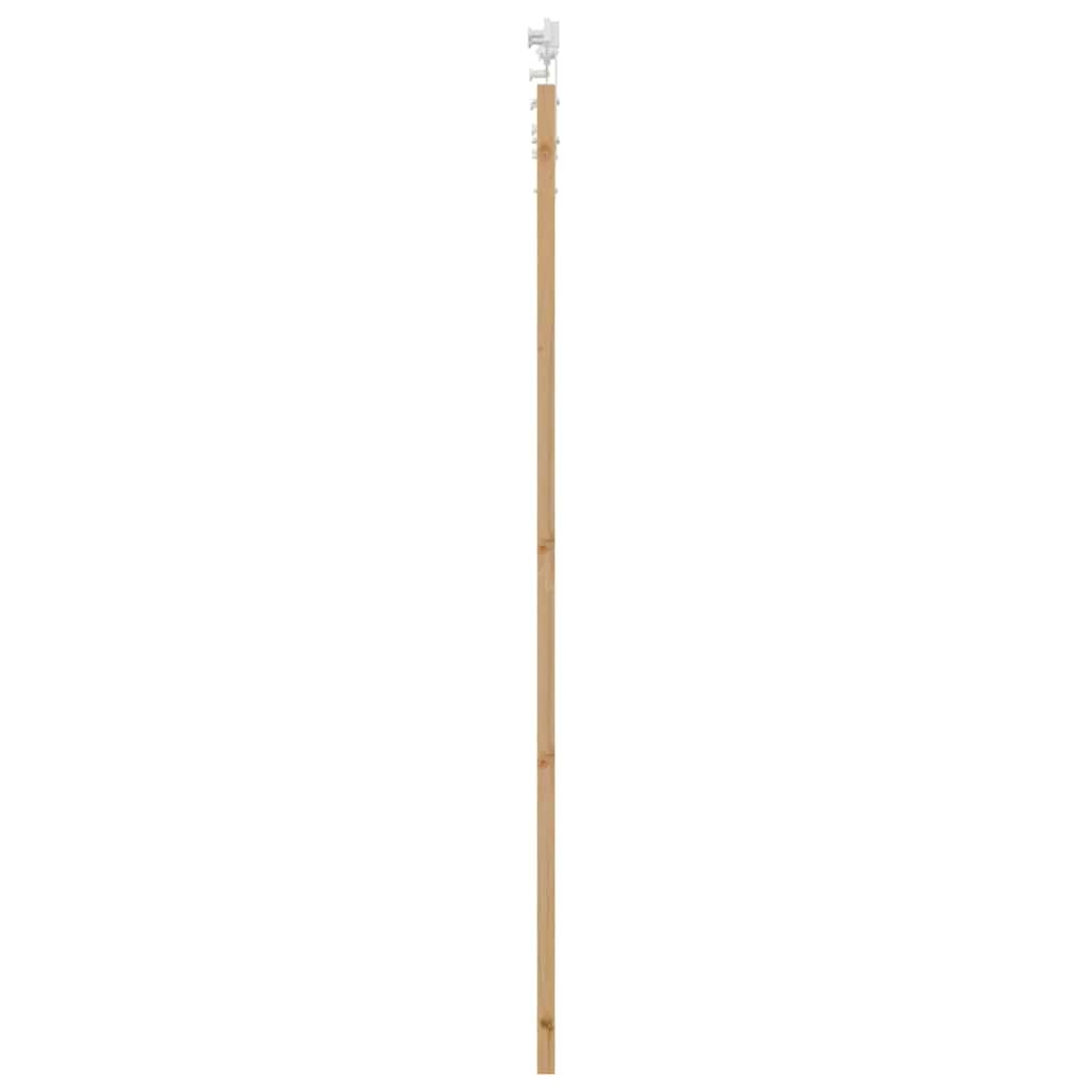 Skydedør 93 x 211 cm Massivt fyrretræ og glas Naturfarvet