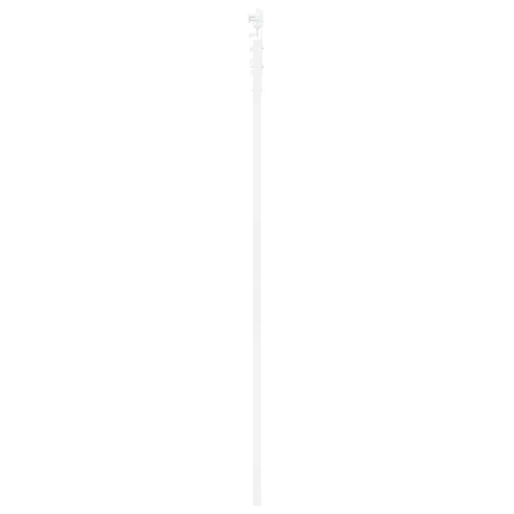 Skydedør 93 x 211 cm Massivt fyrretræ og glas Hvid