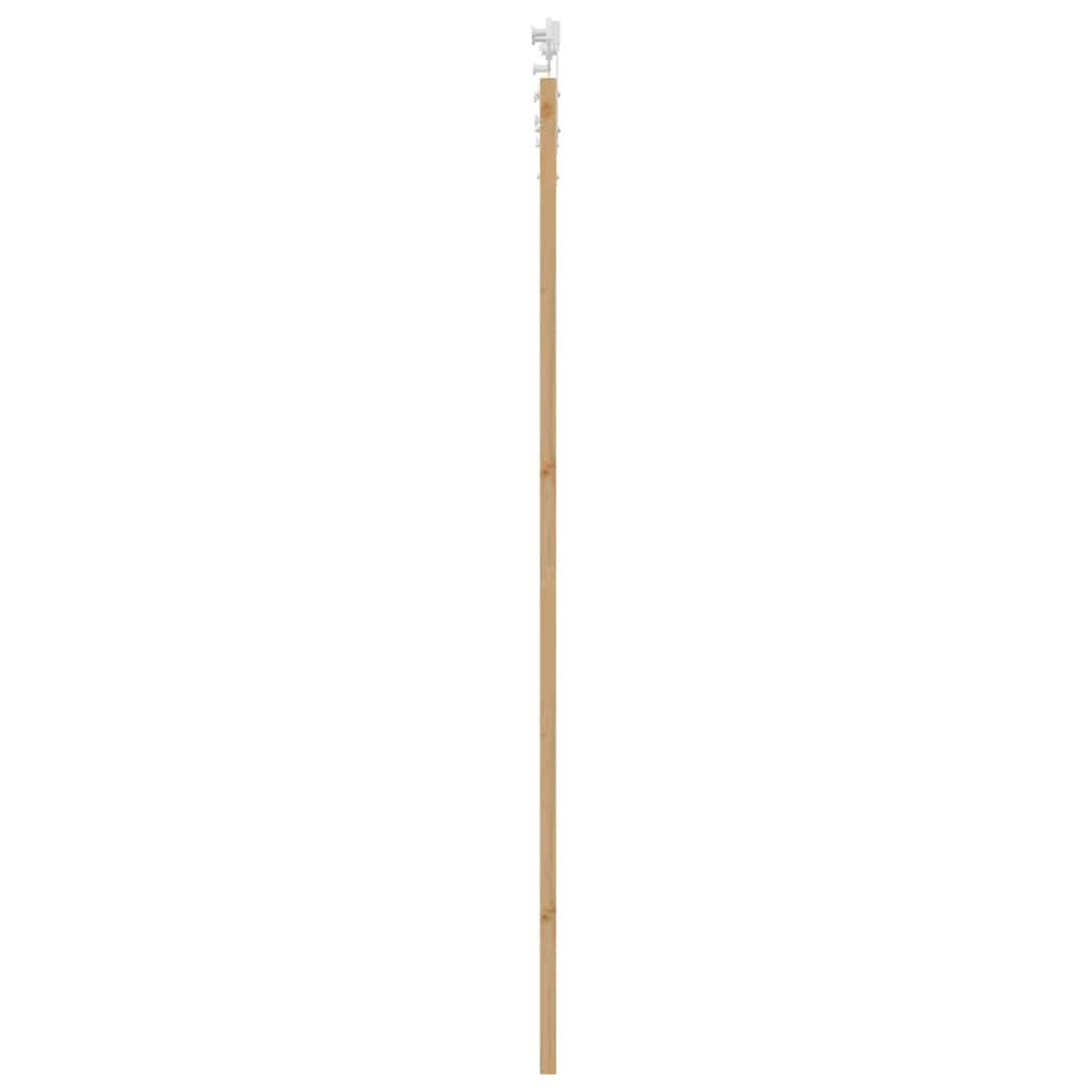 Skydedør 93 x 232 cm Massivt fyrretræ og glas Naturfarvet