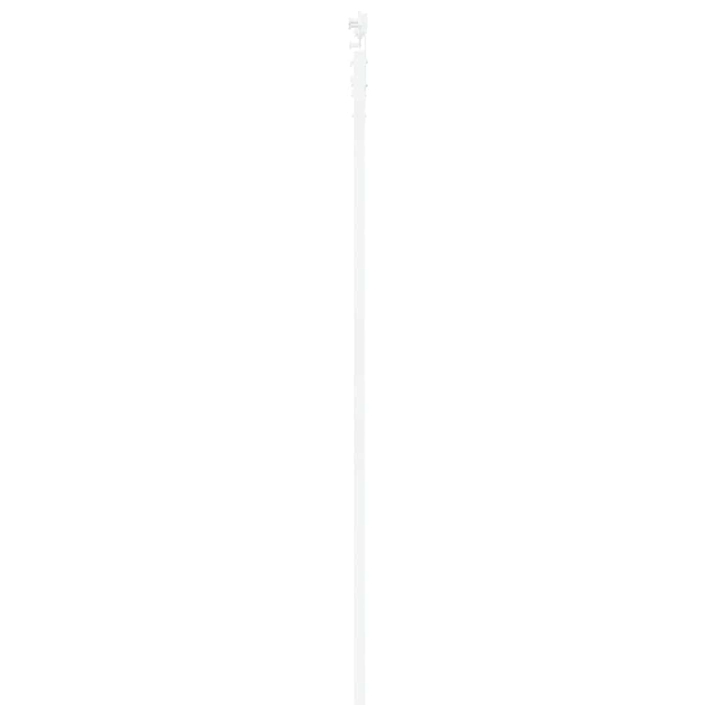 Skydedør 93 x 232 cm Massivt fyrretræ og glas Hvid