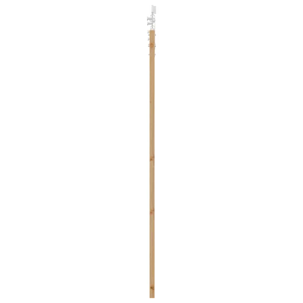 Skydedør 61 x 198,5 cm Massivt fyrretræ og glas Naturfarvet