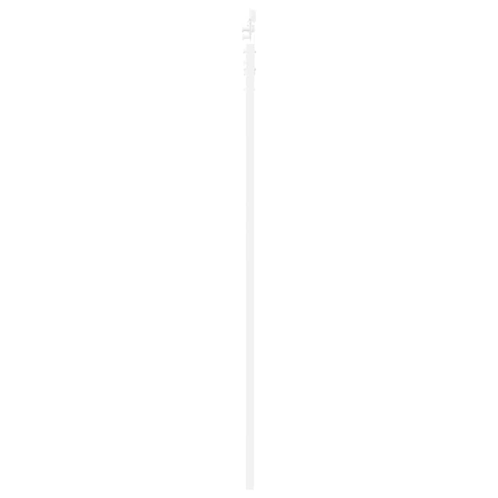 Skydedør 83 x 211 cm Massivt fyrretræ og glas Hvid