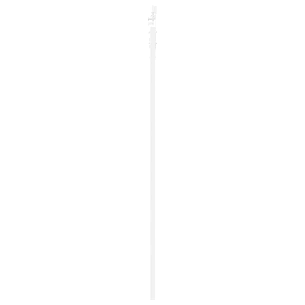 Skydedør 93 x 202 cm Massivt fyrretræ og glas Hvid