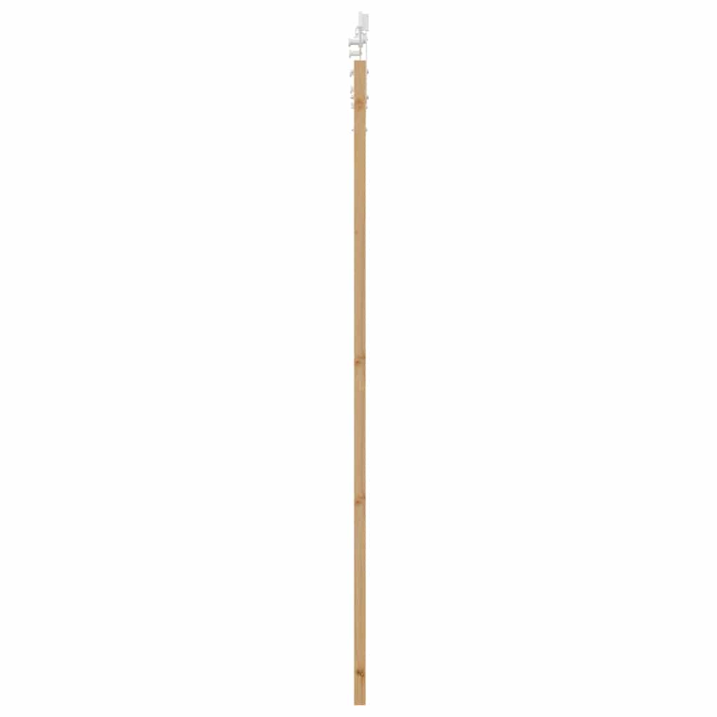 Skydedør 93 x 211 cm Massivt fyrretræ og glas Naturfarvet