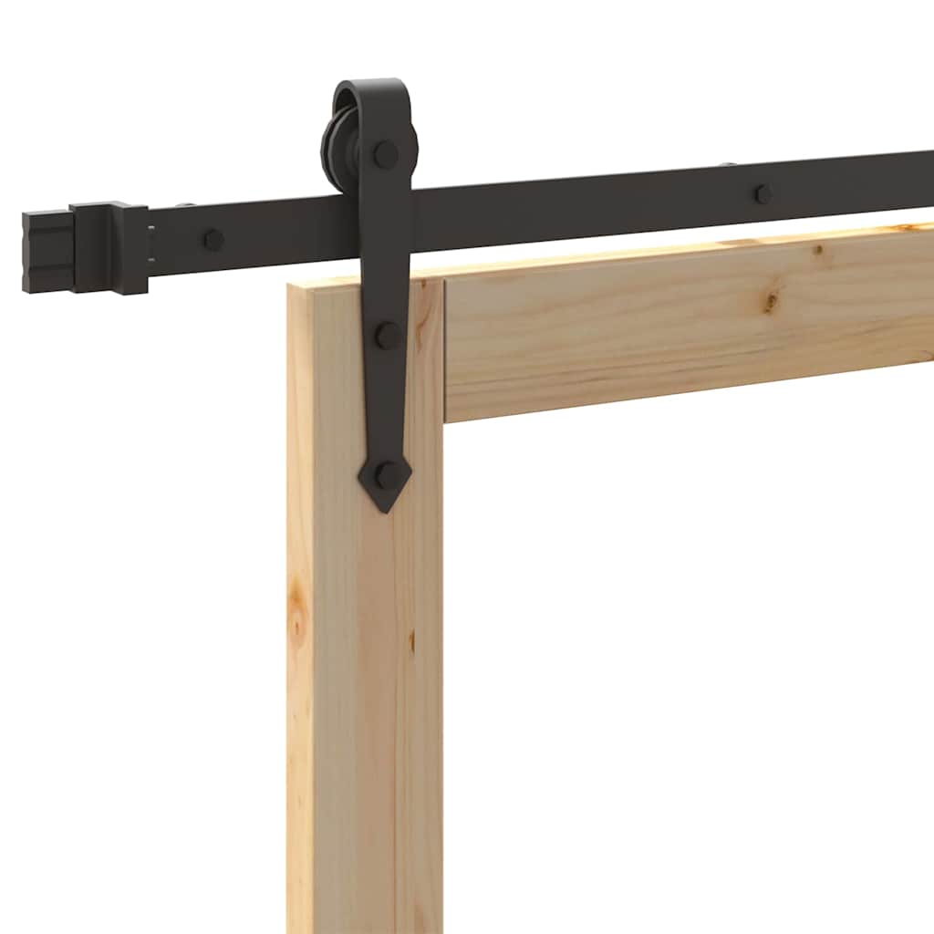 Skydedør ORKDAL 61 x 198,5 cm Massivt fyrretræ og glas