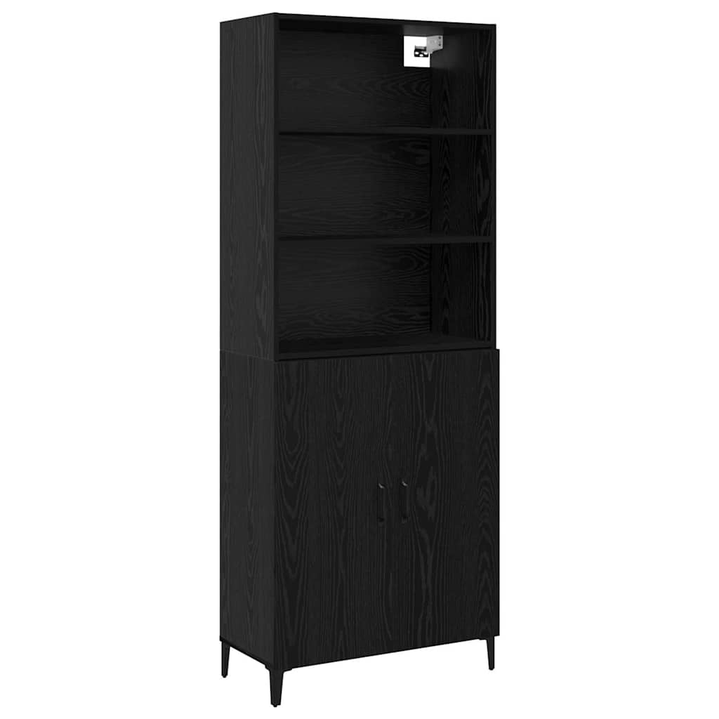 Highboard Sort eg 69,5 x 32,5 x 180 cm Konstrueret træ