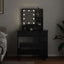 LED Smykkebord Set 2 stk. Sort eg 86,5 x 35 x 136 cm