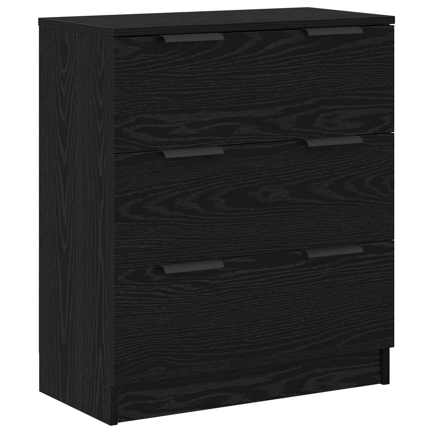 Sideboard 3 stk. Sort eg 181 x 30 x 70 cm Konstrueret træ