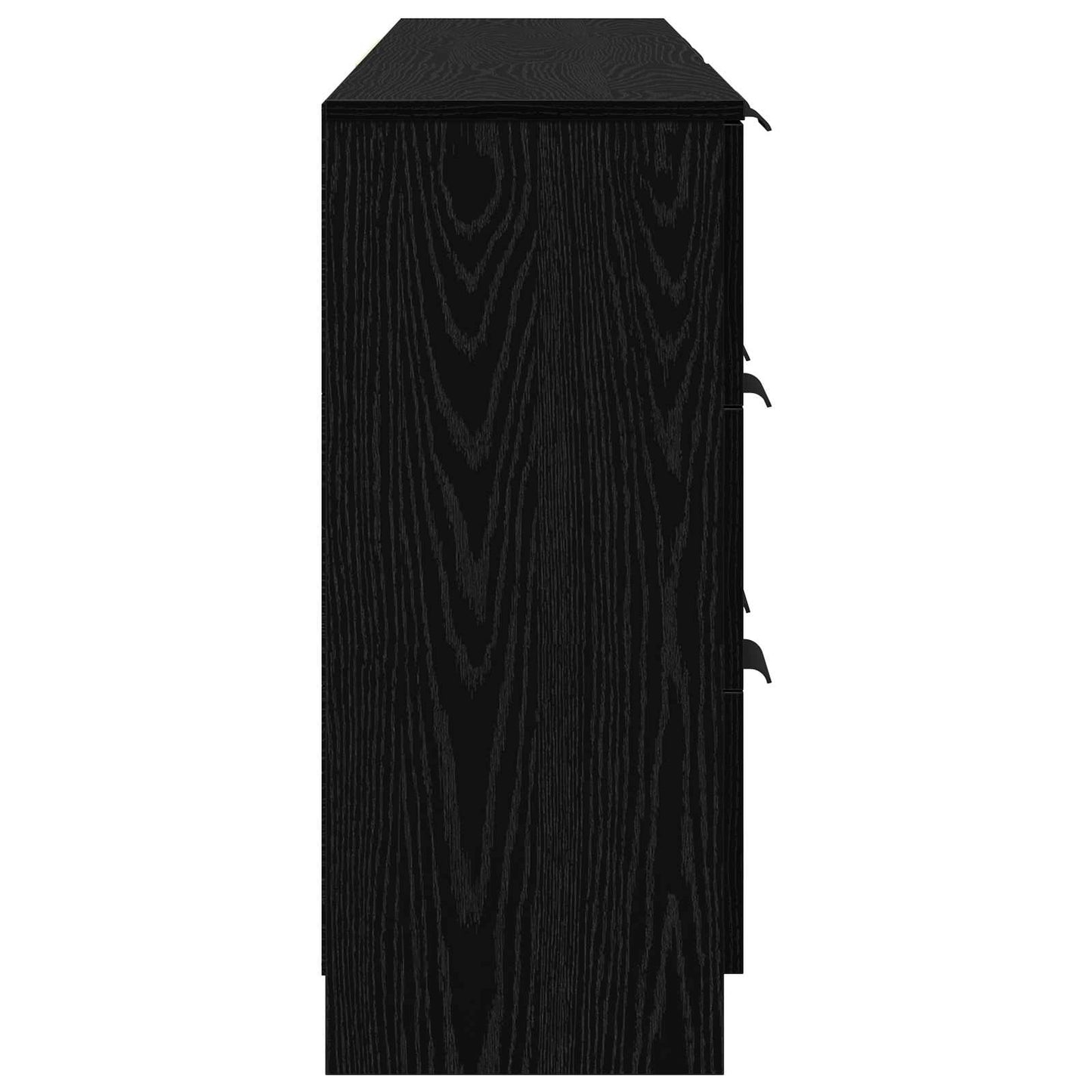 Sideboard 3 stk. Sort eg 181 x 30 x 70 cm Konstrueret træ