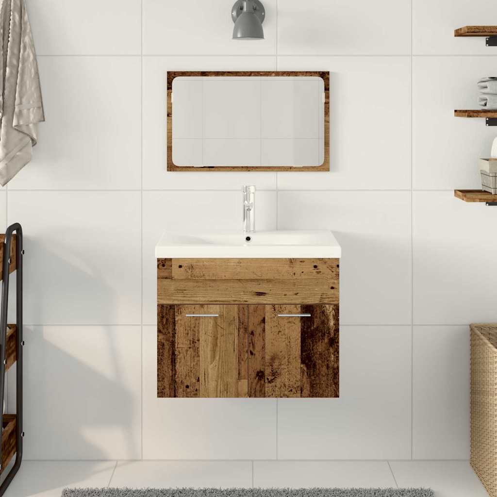 Badeværelsesskab Gammelt træ 60 x 38,5 x 46 cm Konstrueret træ