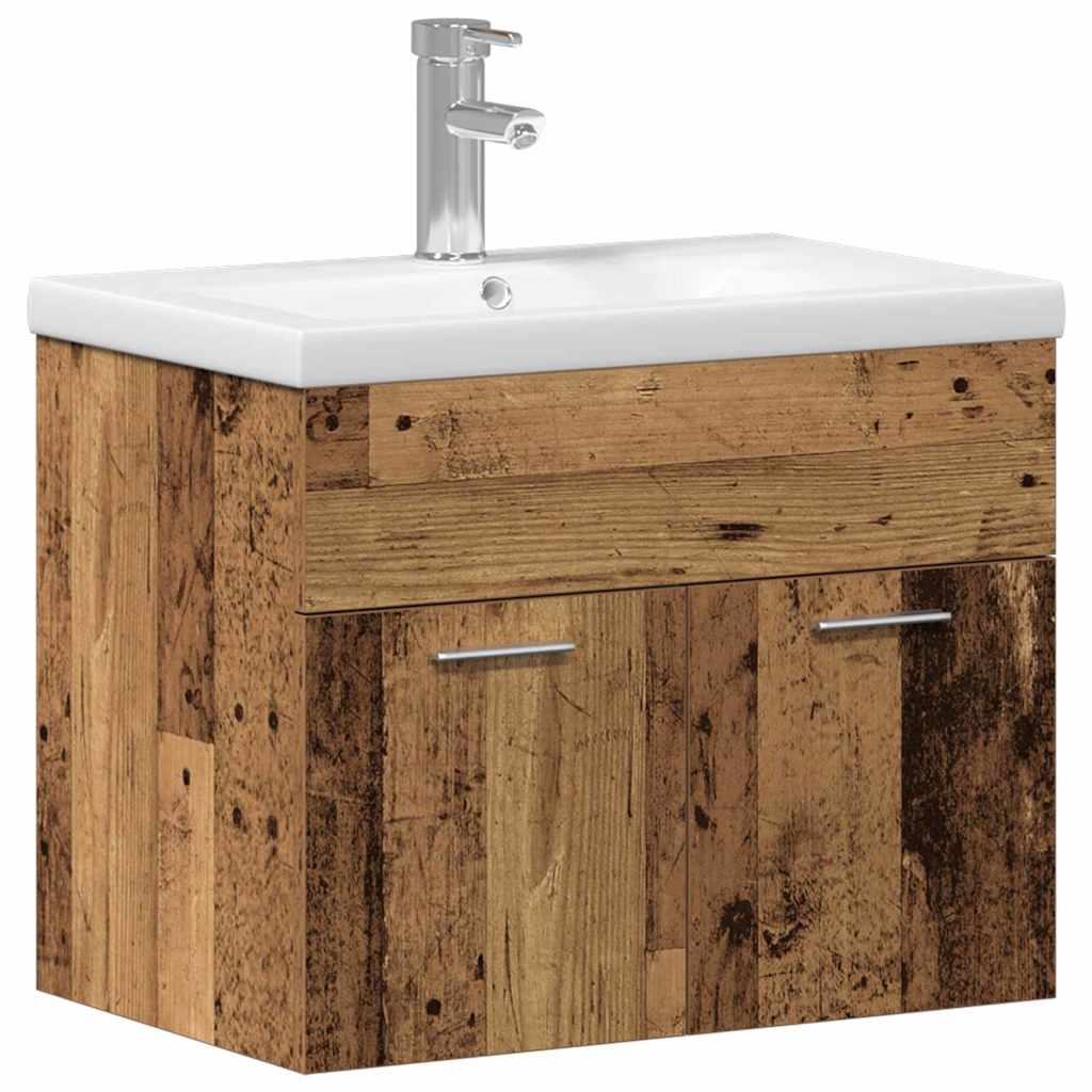 Badeværelsesskab Gammelt træ 60 x 38,5 x 46 cm Konstrueret træ