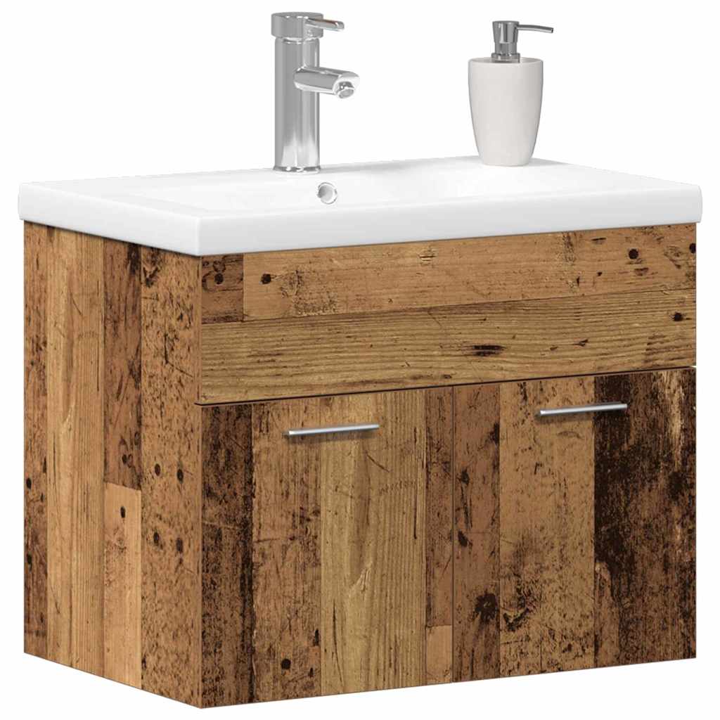 Badeværelsesskab Gammelt træ 60 x 38,5 x 46 cm Konstrueret træ