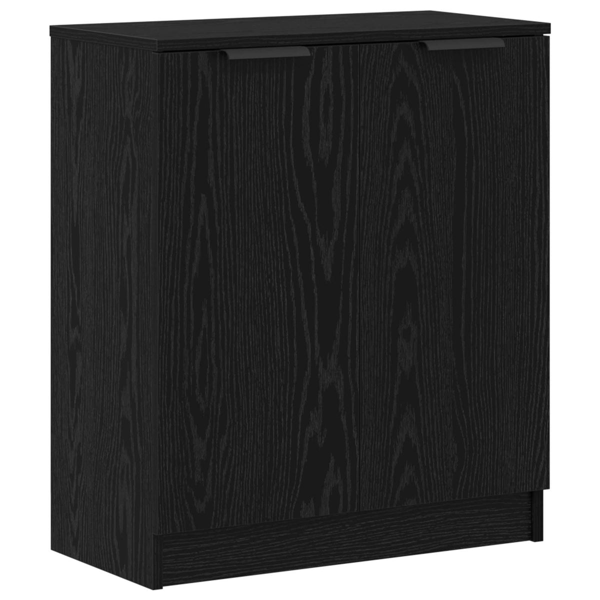 Sideboard 3 stk. Sort eg 121 x 30 x 70 cm Konstrueret træ