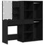 LED Smykkebord Set Sort eg 140 x 40 x 140 cm Konstrueret træ