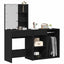 LED Smykkebord Set Sort eg 140 x 40 x 140 cm Konstrueret træ
