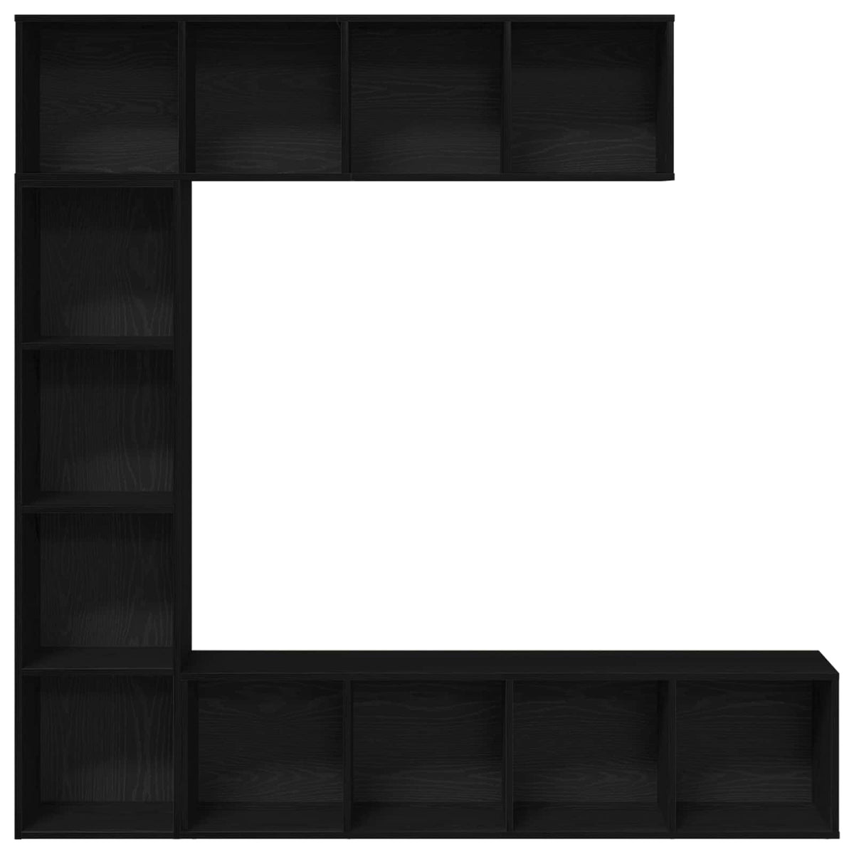 Bogreol 12 niveauer 3 stk. 36 x 30 x 143 cm Konstrueret træ