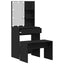 LED Smykkebord Set 2 stk. Sort eg 60 x 40 x 140 cm