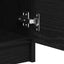 Sideboard Sort eg 120 x 30 x 70 cm Konstrueret træ