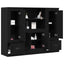 Highboard Sort eg 132 x 35,5 x 103,5 cm Konstrueret træ