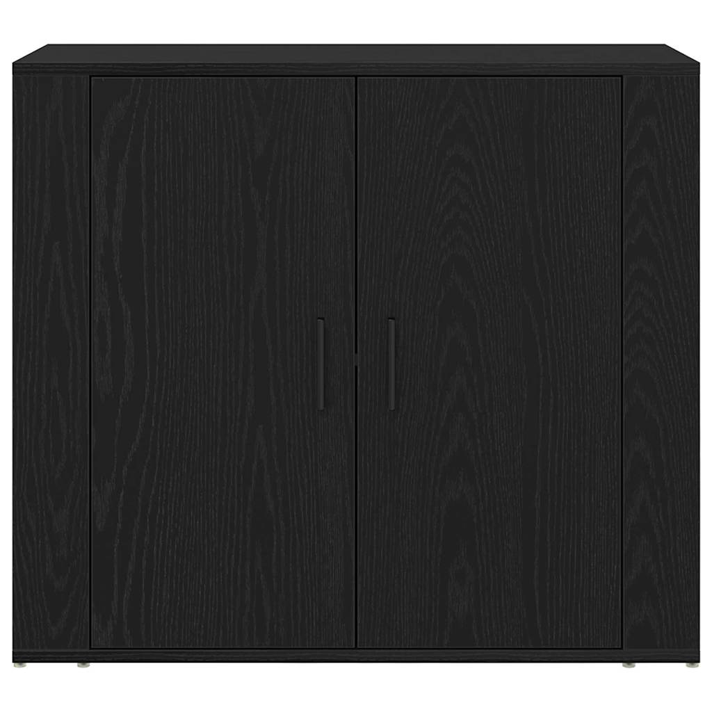 Highboard Sort eg 80 x 33 x 150 cm Konstrueret træ
