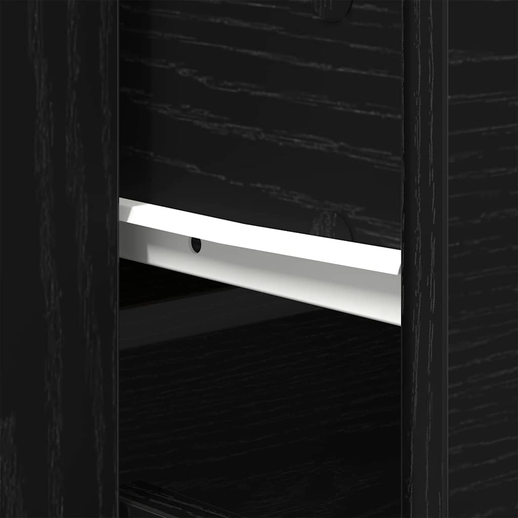 Highboard Sort eg 80 x 33 x 150 cm Konstrueret træ
