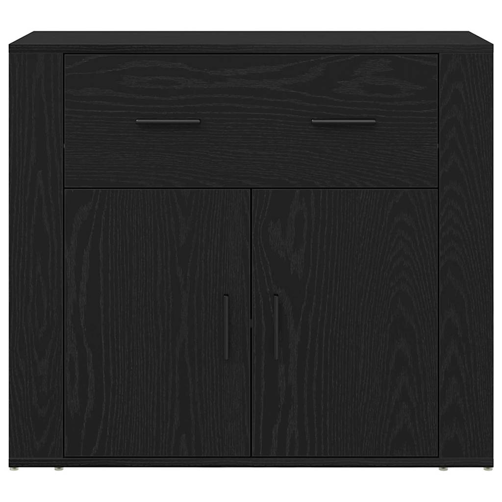 Highboard Sort eg 80 x 33 x 150 cm Konstrueret træ