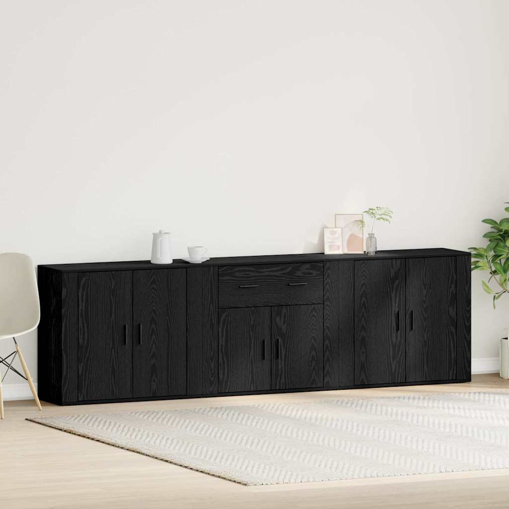 Sideboard Sort eg 240 x 33 x 70 cm Konstrueret træ
