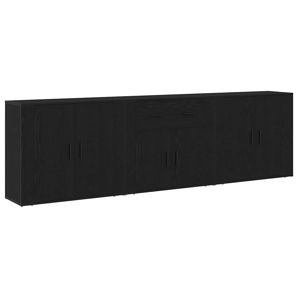 Sideboard Sort eg 240 x 33 x 70 cm Konstrueret træ