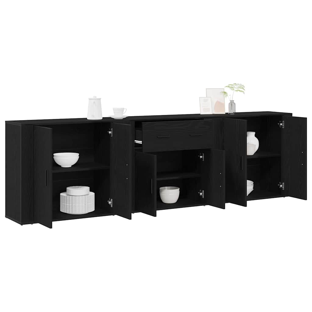 Sideboard Sort eg 240 x 33 x 70 cm Konstrueret træ