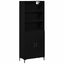 Highboard Sort eg 69,5 x 34 x 180 cm Konstrueret træ