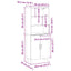 Highboard 2 stk. Sort eg 69,5 x 34 x 180 cm
