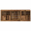 LED Sideboard Gammelt træ 181,5 x 37 x 67 cm Konstrueret træ