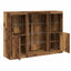 LED Sideboard Gammelt træ 142,5 x 37 x 100 cm Konstrueret træ