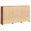 LED Sideboard Gammelt træ 181,5 x 37 x 100 cm Konstrueret træ