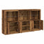 LED Sideboard Gammelt træ 162 x 37 x 100 cm Konstrueret træ