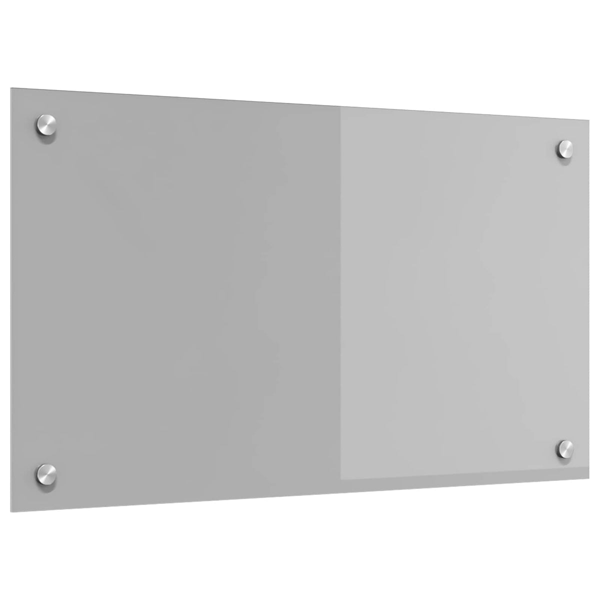 Køkkenbacksplash Lysegrå 70 x 40 cm hærdet glas