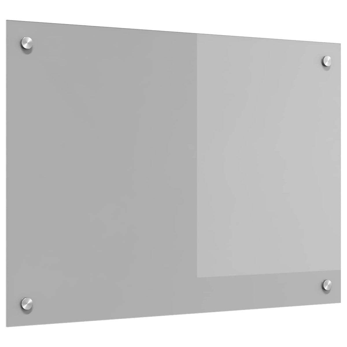 Køkkenbacksplash Lysegrå 70 x 50 cm hærdet glas