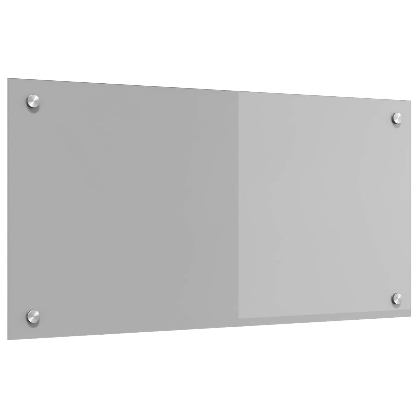 Køkkenbacksplash Lysegrå 80 x 40 cm hærdet glas