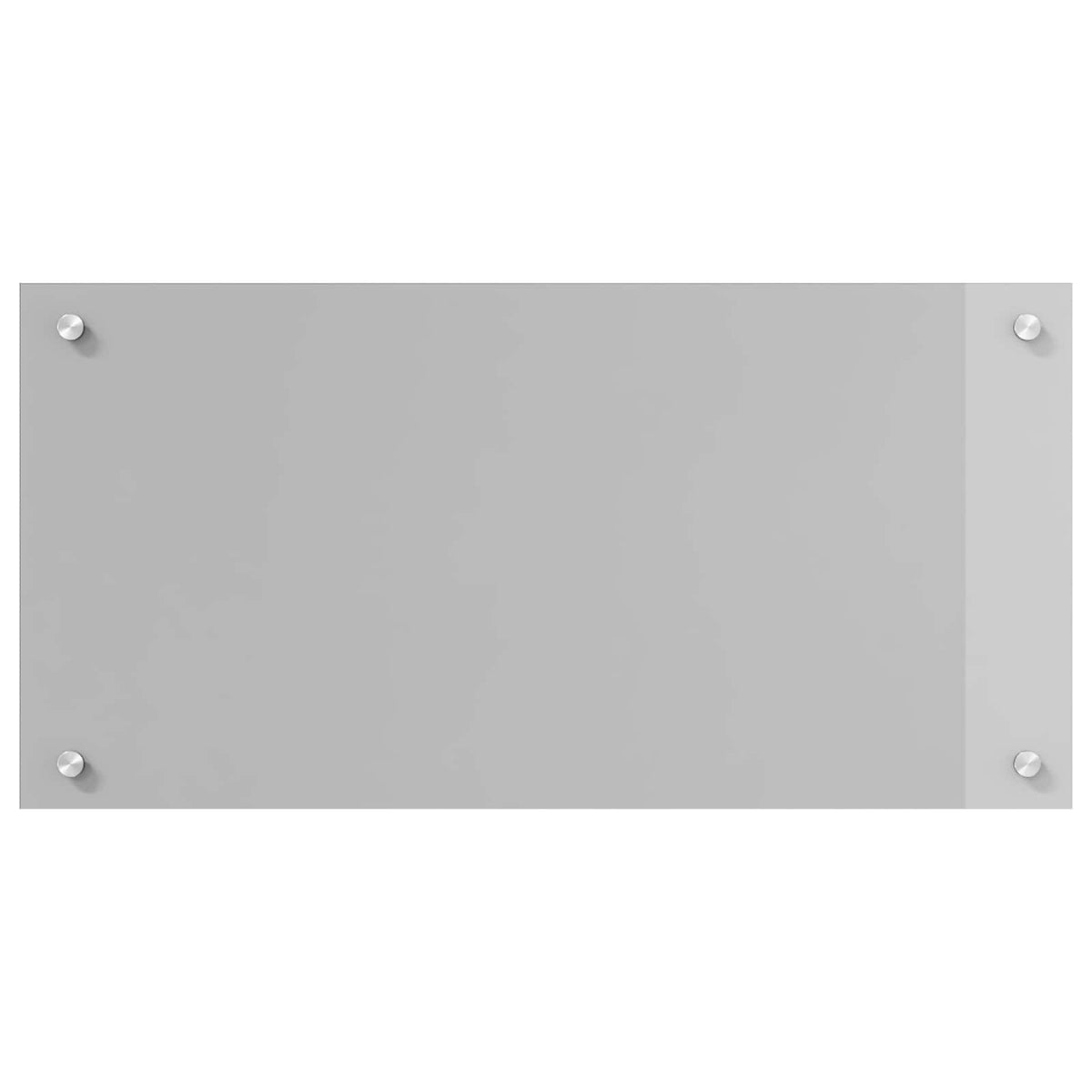 Køkkenbacksplash Lysegrå 80 x 40 cm hærdet glas