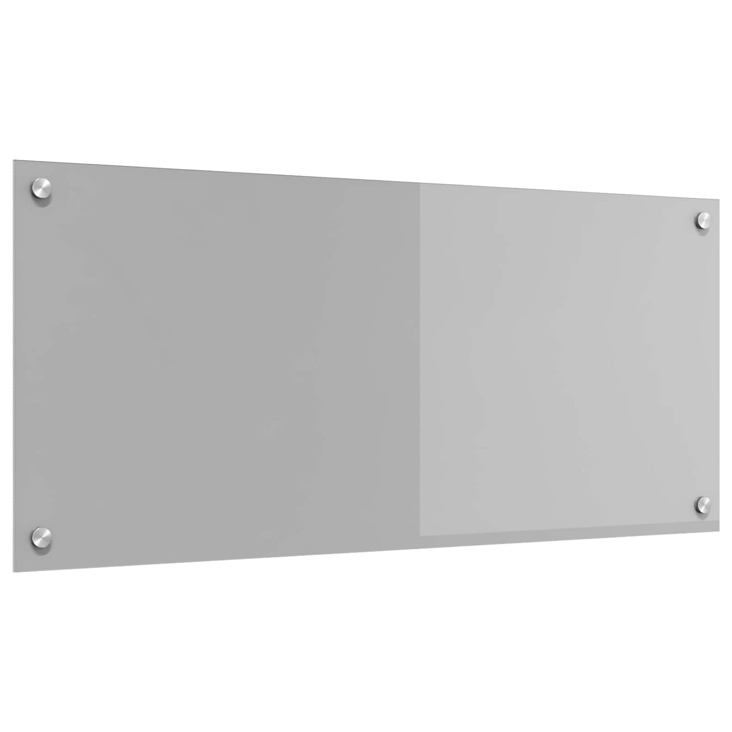 Køkkenbacksplash Lysegrå 90 x 40 cm hærdet glas