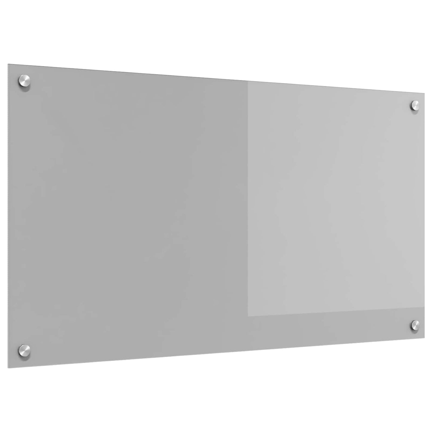 Køkkenbacksplash Lysegrå 90 x 50 cm hærdet glas
