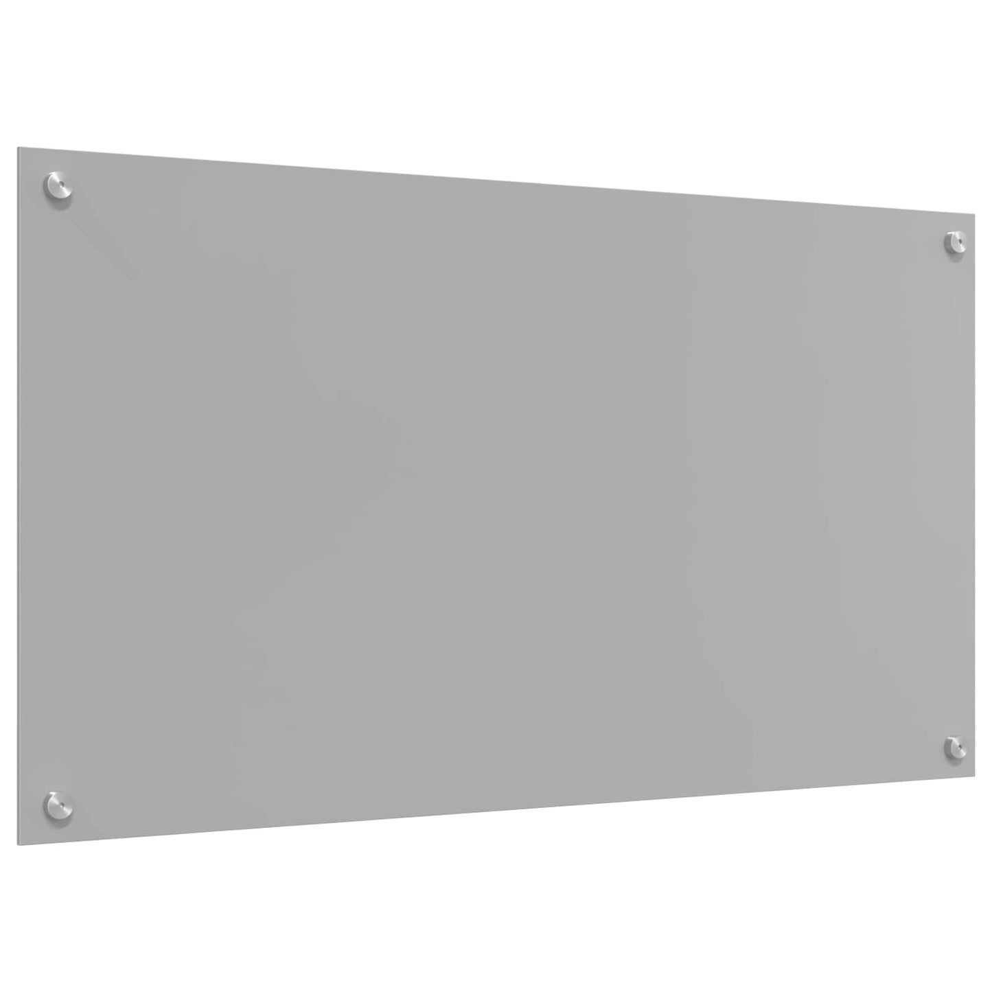 Køkkenbacksplash Lysegrå 90 x 50 cm hærdet glas