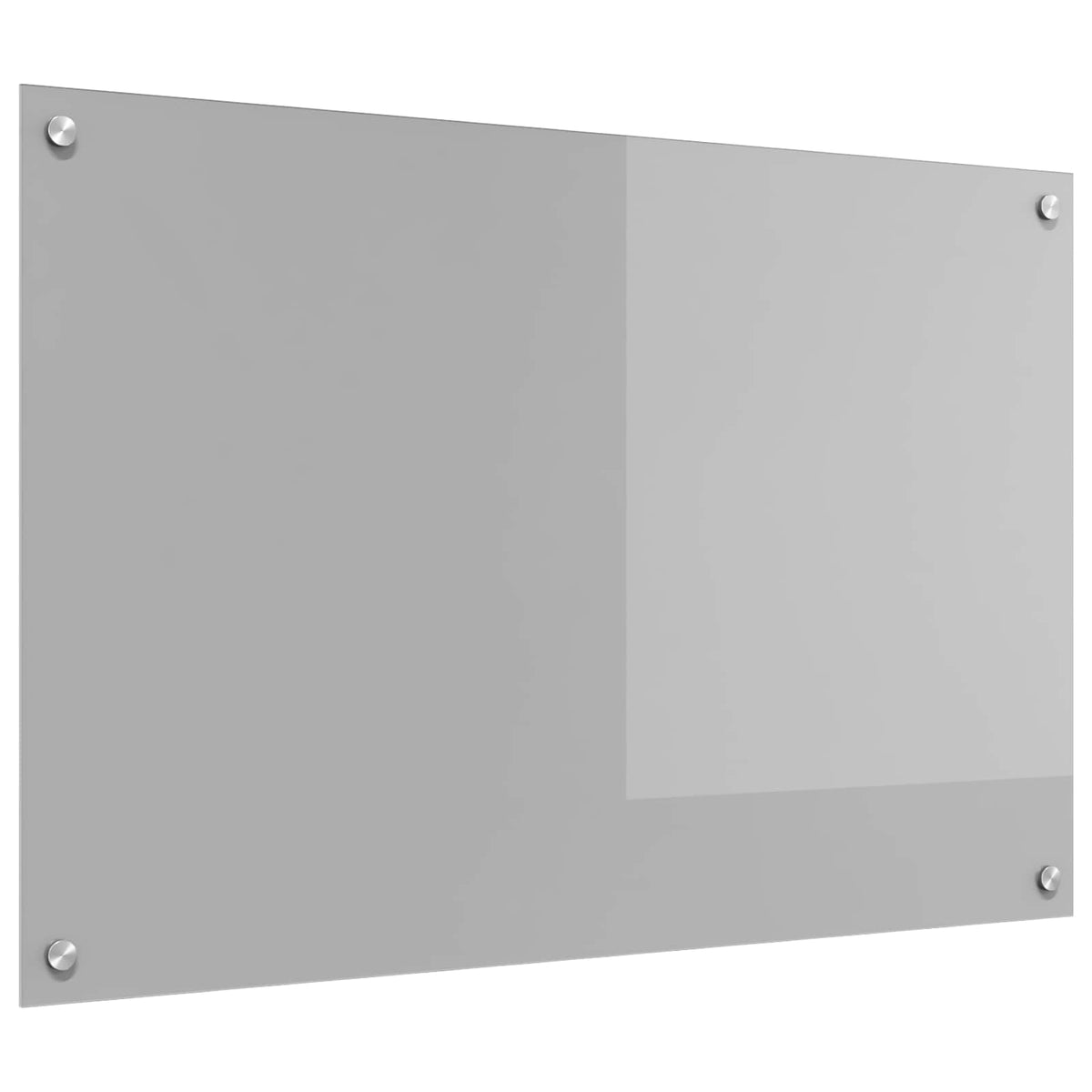 Køkkenbacksplash Lysegrå 90 x 60 cm hærdet glas
