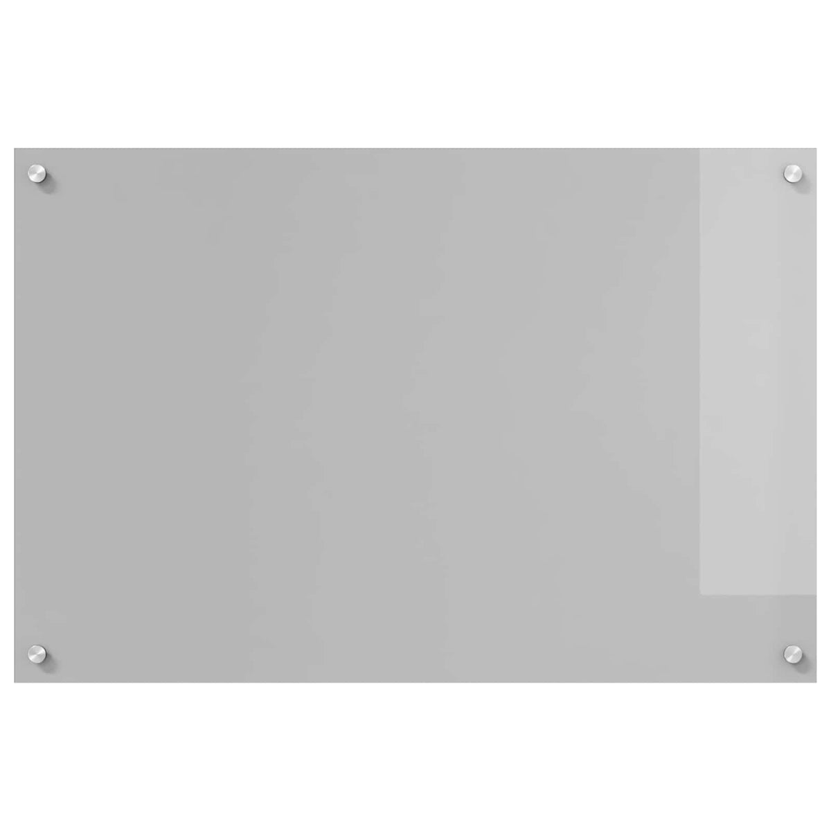 Køkkenbacksplash Lysegrå 90 x 60 cm hærdet glas