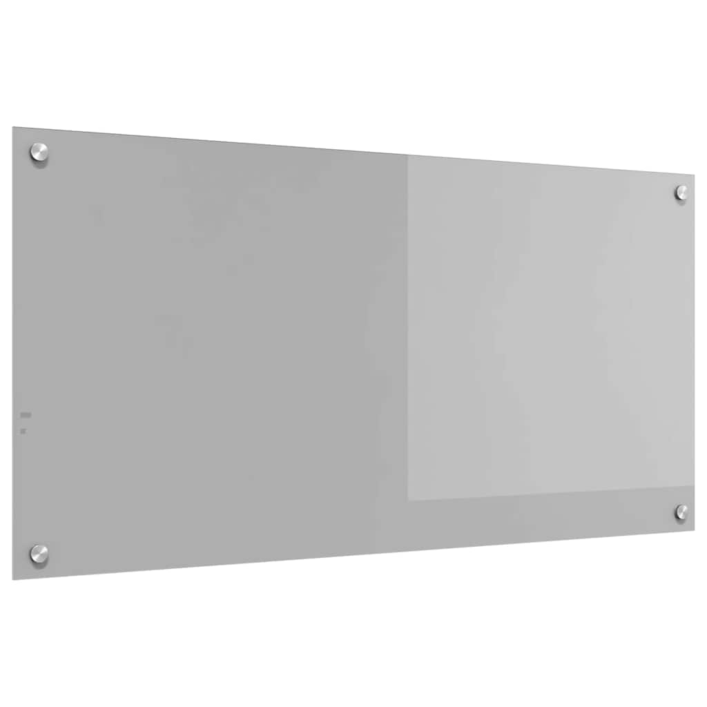 Køkkenbacksplash Lysegrå 100 x 50 cm hærdet glas
