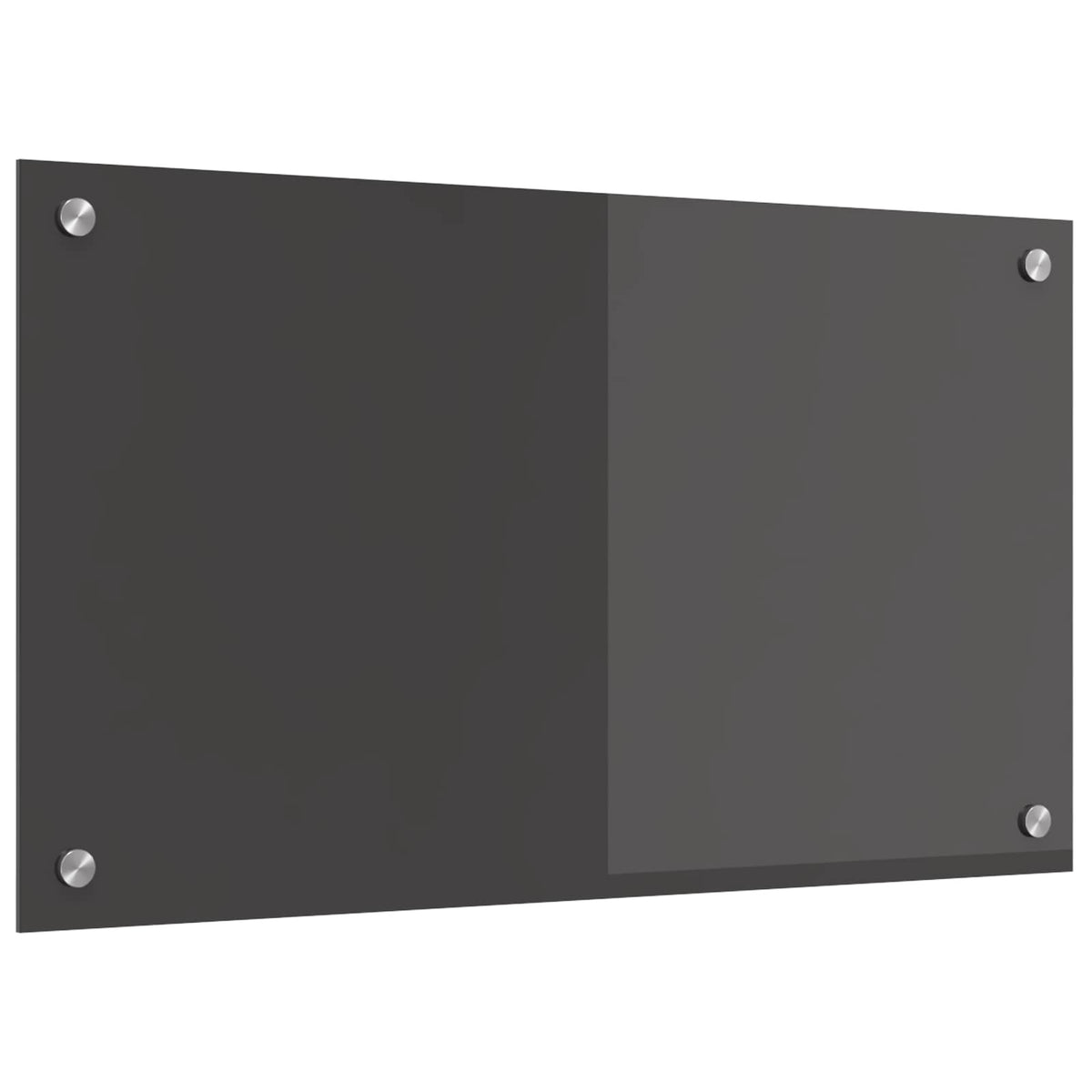 Køkkenbacksplash Mørkegrå 70 x 40 cm hærdet glas