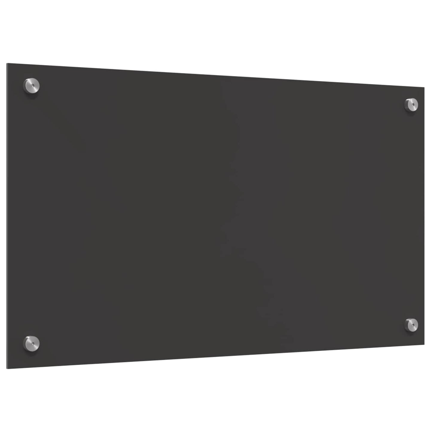 Køkkenbacksplash Mørkegrå 70 x 40 cm hærdet glas