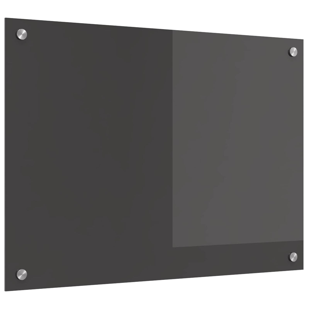 Køkkenbacksplash Mørkegrå 70 x 50 cm hærdet glas