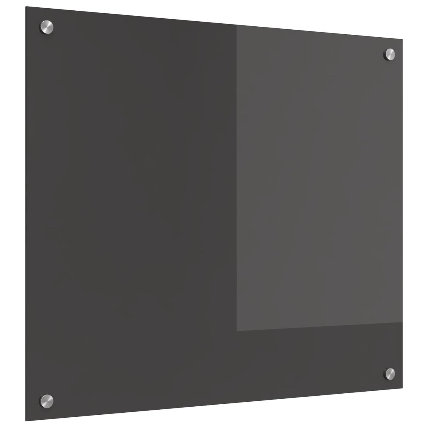 Køkkenbacksplash Mørkegrå 70 x 60 cm hærdet glas